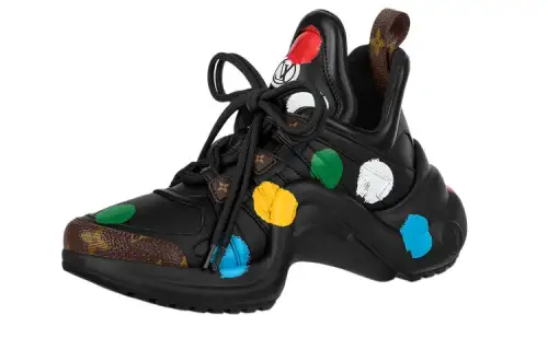 LOUIS VUITTON X Yk Academy Archlight Sneakers 'Black With Colorful Dots' Women's