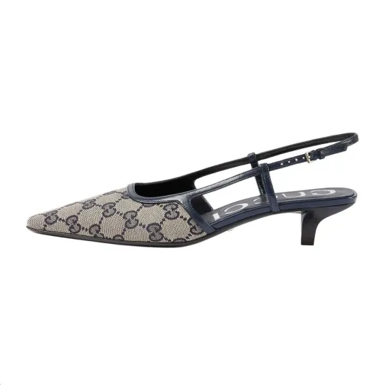 GUCCI GG Supreme Slingback Pumps