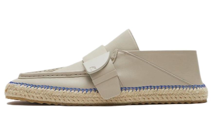Burberry Burberry Deck Leather Lightweight and Comfortable Fisherman Shoes Men's Gray