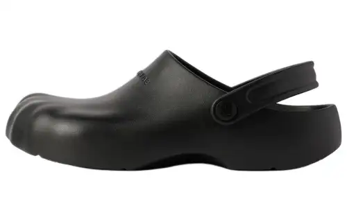 Balenciaga Logo Embossed Slingback Mules
