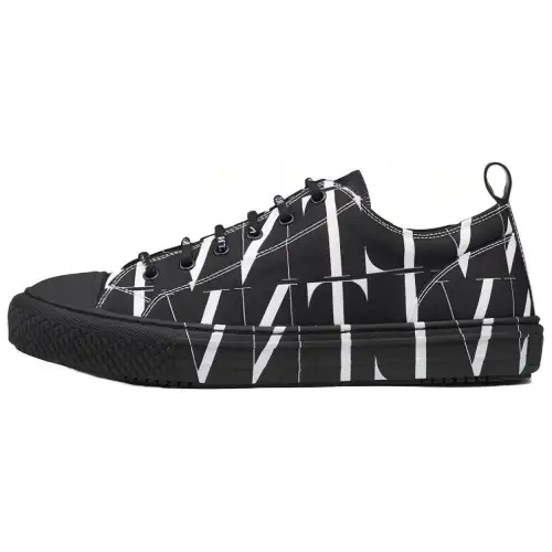 Valentino Giggies Low 'VLTN Times Allover Print - Black'