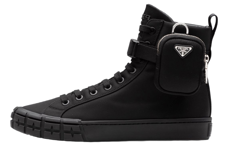 Мужские кеды Prada Wheel (черные)