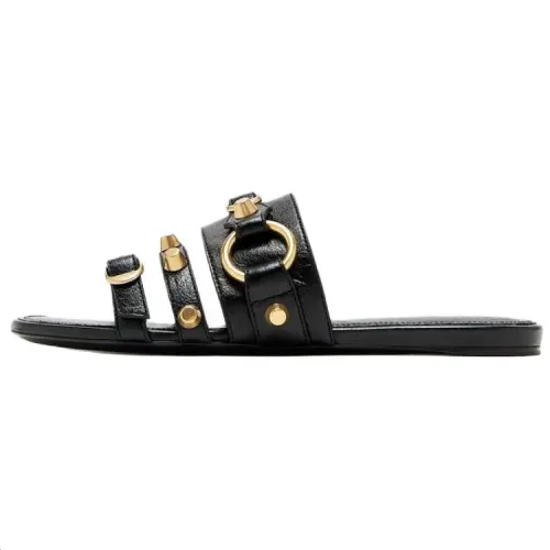 Balenciaga Stud Detailed Slip On Sandals Women's