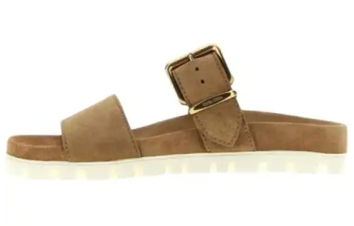 MIU MIU Slide Slippers Women's Brown