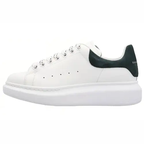Alexander McQueen Oversized Low Top Sneakers 'White Dark Green' Women's