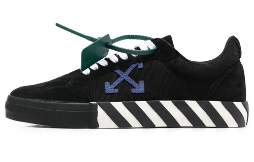 OFF WHITE Vulc Low Canvas White Black Dark Blue SS22