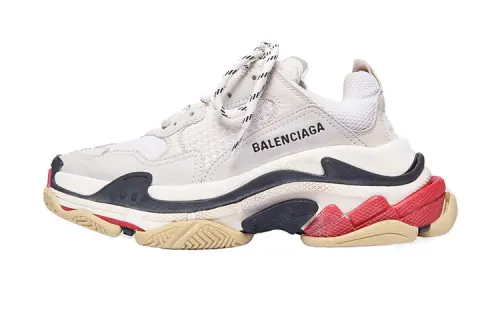 Balenciaga Triple S White Red Women's