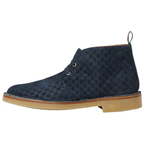 GUCCI Web Casual Shoes Men's Blue