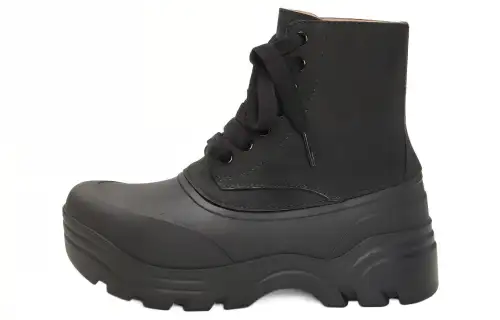 LOEWE Leather Ankle Boots 6CM Women's Black