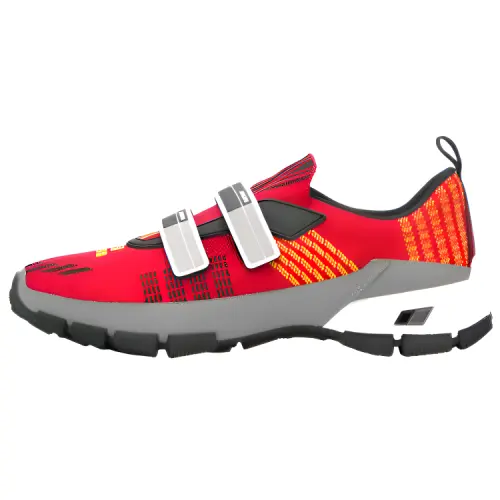 PRADA Crossection Leather Low top Casual Shoes Men's Red