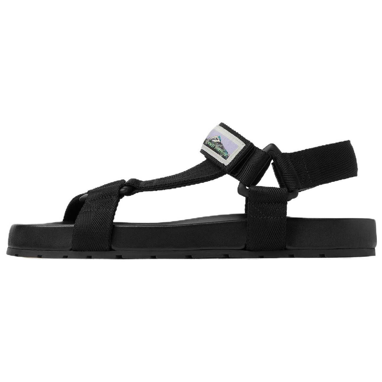 Bottega Veneta Bottega Veneta Trip Round Toe Open Toe Strap Sandals Men's Black