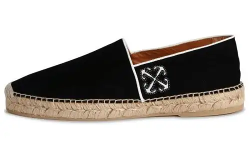 OFF-WHITE Anglette Arrow-embroidered espadrilles