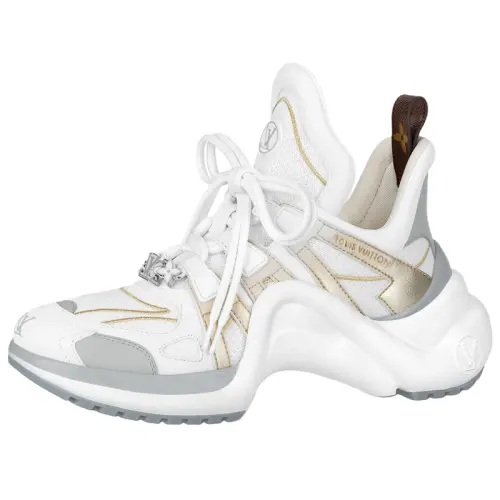 LOUIS VUITTON Archlight 1.0 Sneakers 'White With Gold Silver' Women's