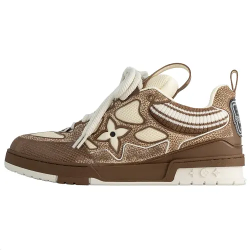 LOUIS VUITTON Skate Low top Skateboard Shoes Men's Brown