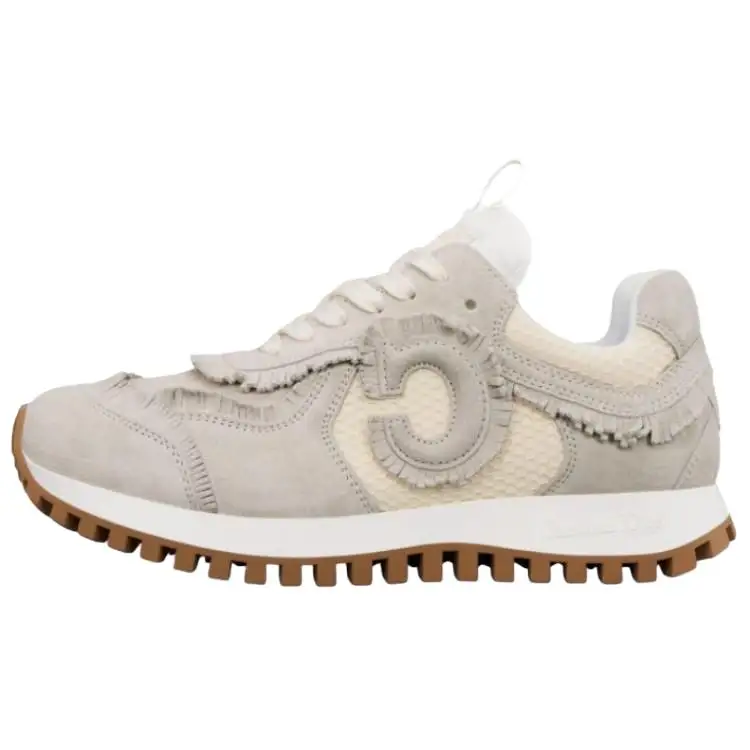 DIOR C'est Dior Cow Leather Low top Casual Shoes Women's Ecru