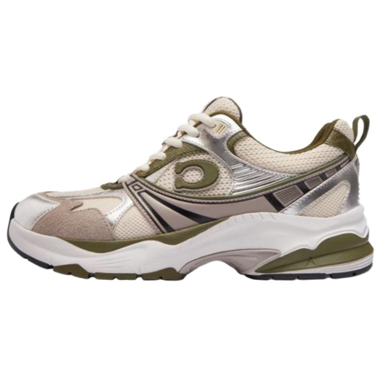 Женские кеды Coach Fabric Low Top (зеленые)
