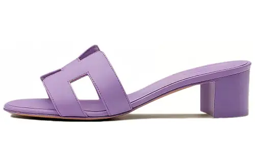 HERMES Oasis Slide Slippers Women's Parma Purple