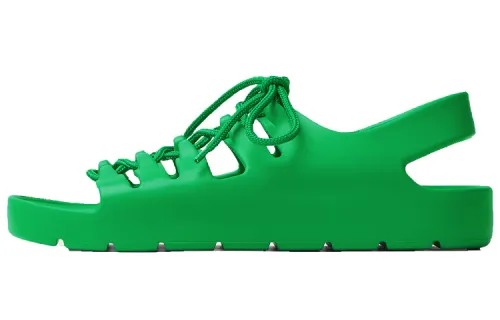 Bottega Veneta Jelly Lace Up Sandal Green Women's