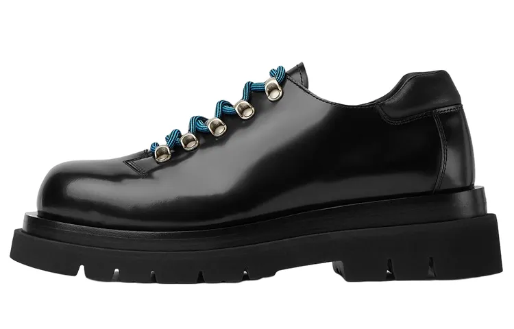 Bottega Veneta Lug Lace Up Men's Casual Shoes Men's Black