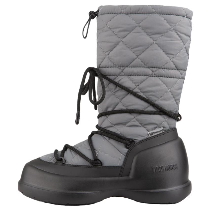 Женские сапоги Moon Boot Mezzaluna (серые)