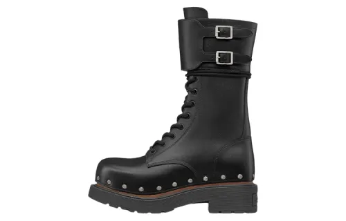 DIOR Diorquake Cow Leather Ankle Boots Women's Black