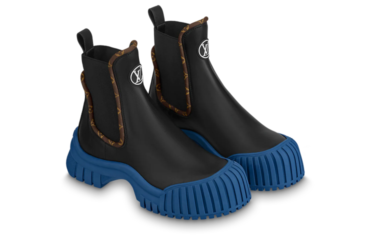 LOUIS VUITTON Ruby Flat Ranger Boots 'Black' Women's