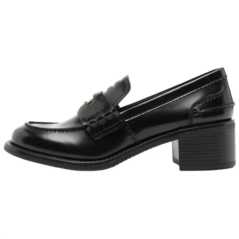 MIU MIU New Year Collection Loafers 5CM Women's Black