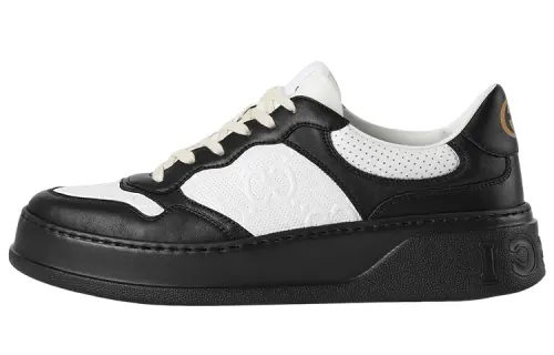 Gucci Gg Embossed Sneaker 'Black White'