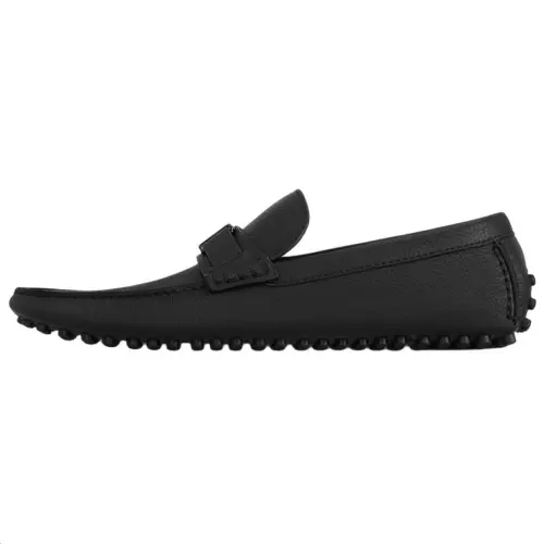 LOUIS VUITTON Hockenheim Gommino Loafers Men's Black