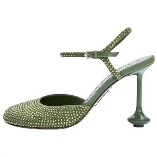 LOEWE Toy Irregular Heel High Heels 9cm Women's Green