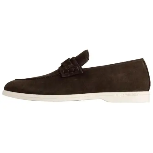 LOUIS VUITTON Estate Loafers Men's Brown