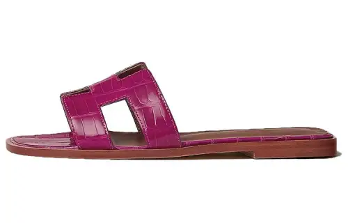 HERMES Slide Slippers Women's Fuchsia