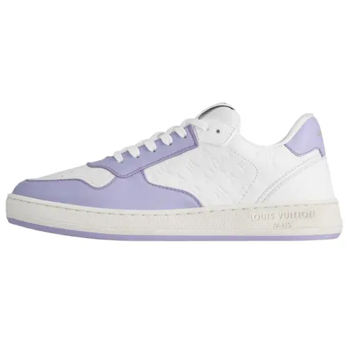 LOUIS VUITTON Stadium Cow Leather Skateboard Shoes Women's Purple