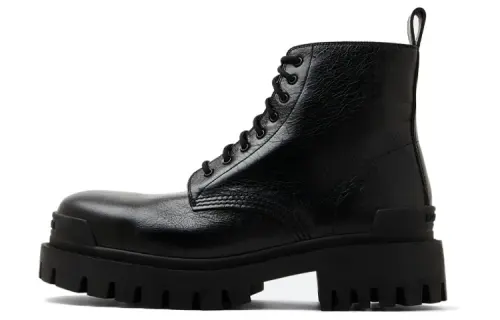 Balenciaga Strike Ankle Boots 'Black Leather'
