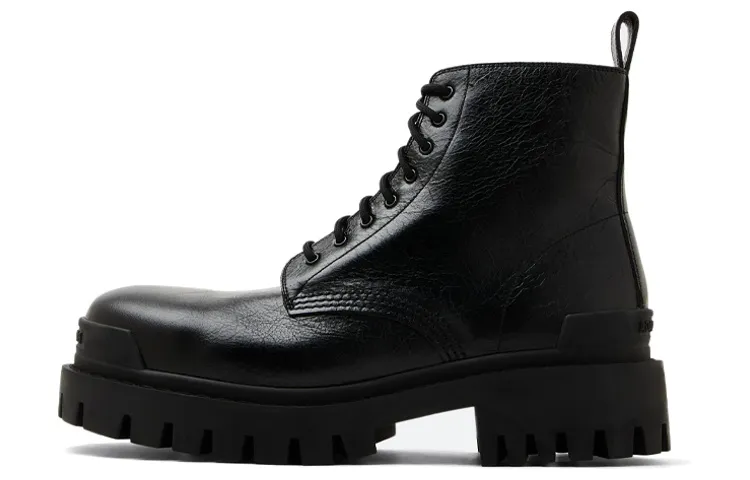 Balenciaga Strike Ankle Boots 'Black Leather'
