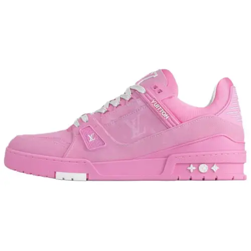 LOUIS VUITTON Trainer Low top Skateboard Shoes Men's Pink