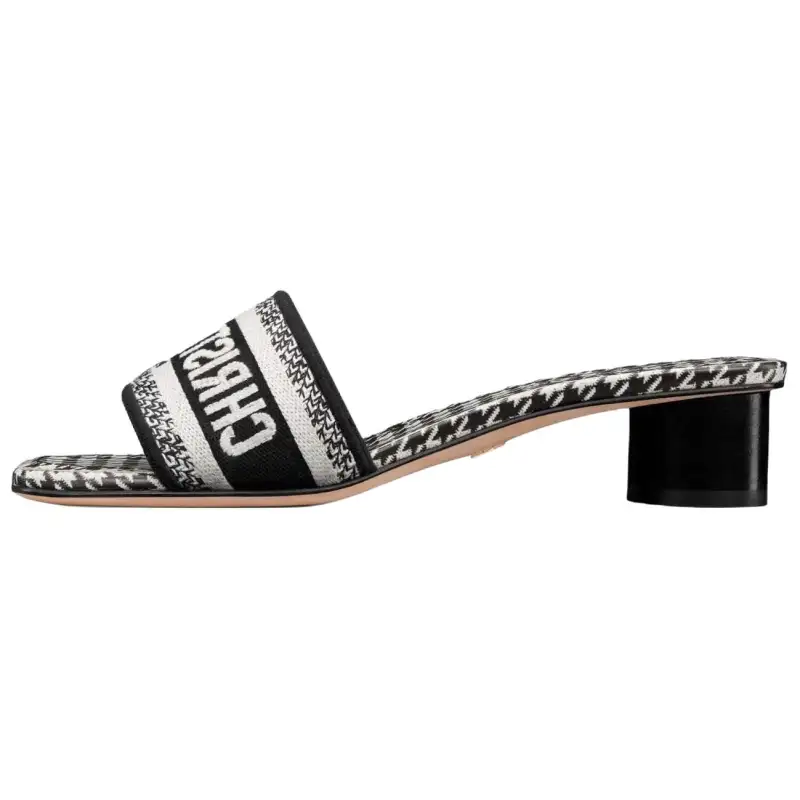 DIOR Dway Slide Slippers Women's Black White