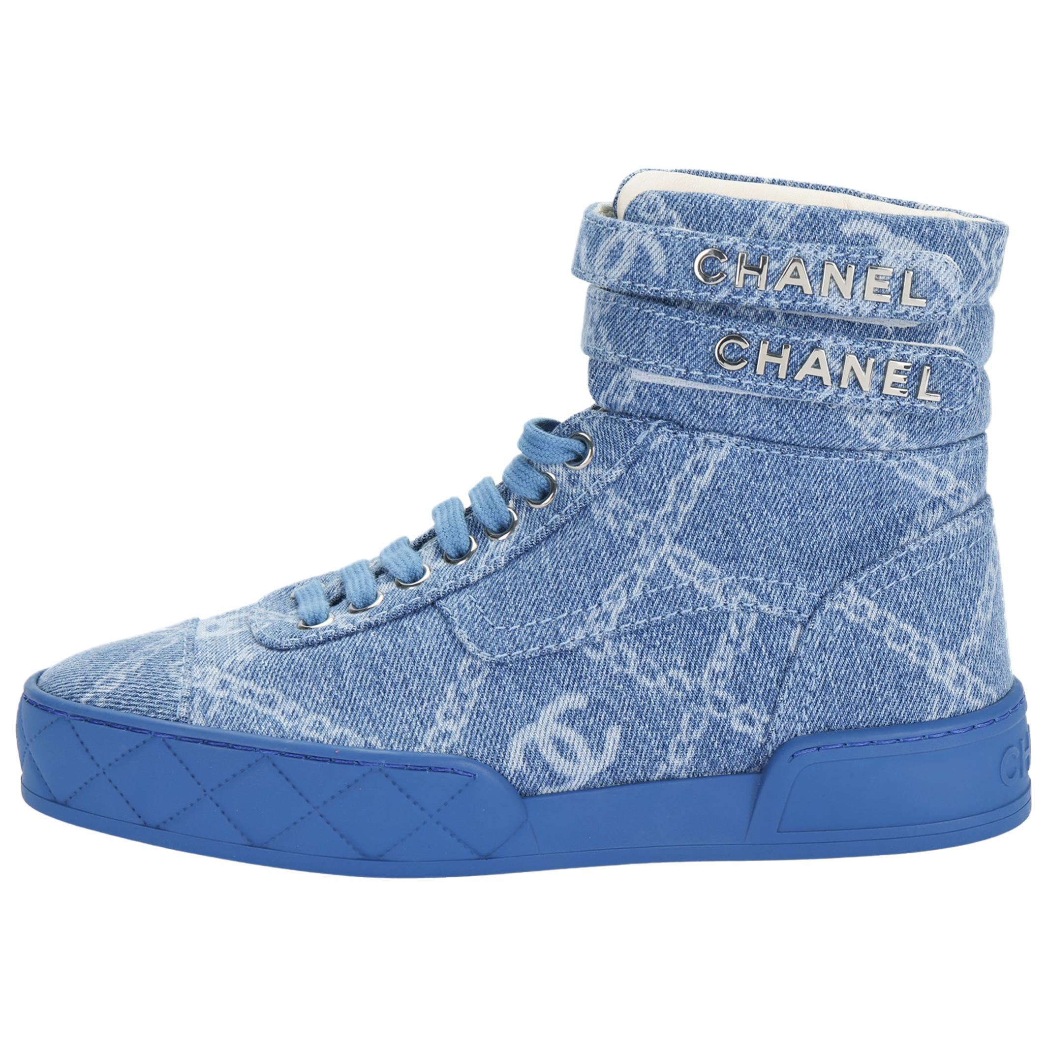 Женские кеды Chanel (синие)