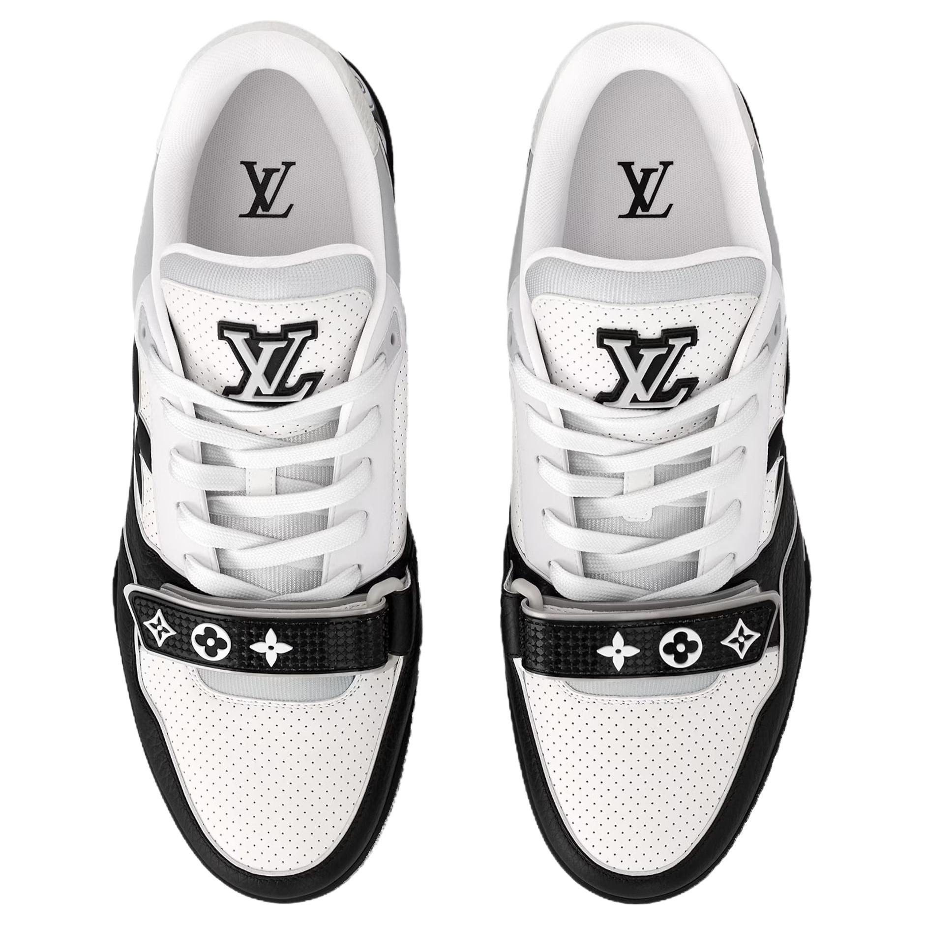 Мужские кроссовки LOUIS VUITTON Trainer (черно-белые) — фото 4