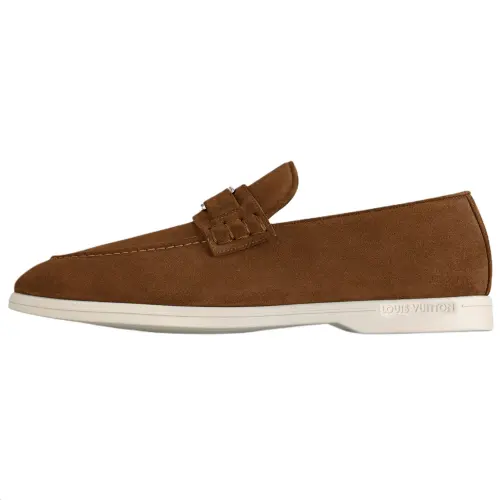 LOUIS VUITTON Estate Loafers Men's Brown