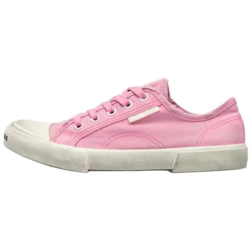 Balenciaga Paris Low Top Sneakers 'Washed Pink Cotton And White Rubber' Women's