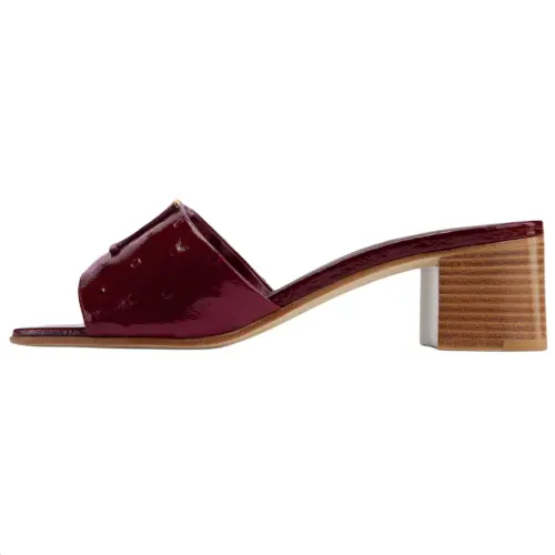 LOUIS VUITTON Slide Slippers 4.5cm Women's Red