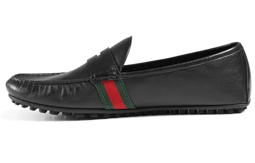 GUCCI Gommino Loafers Women's Black