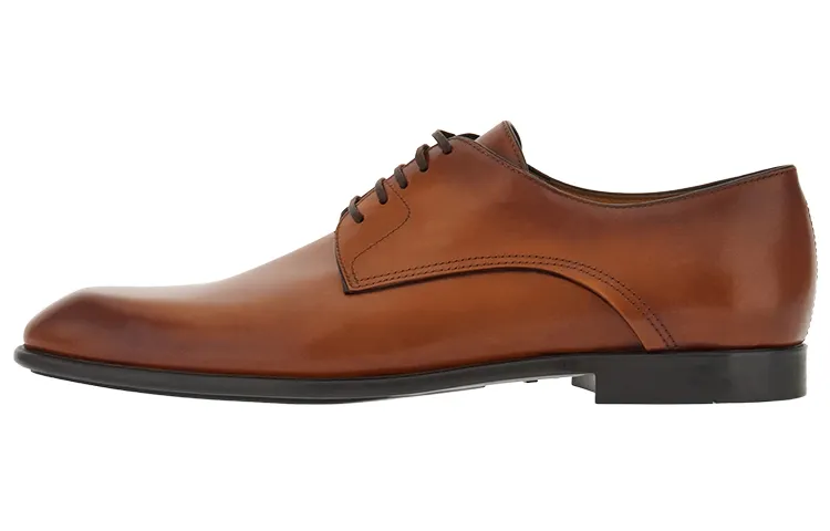 FERRAGAMO Two-tone Leather Derby Shoes
