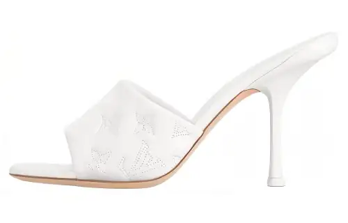LOUIS VUITTON Revival Slide Slippers Women's White