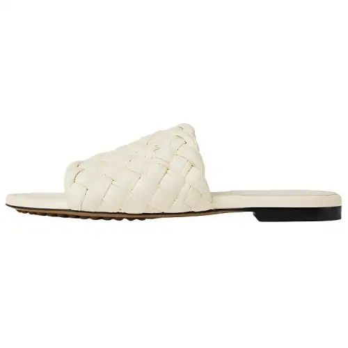 Bottega Veneta Dot Slide Slippers Women's White