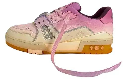 LOUIS VUITTON Trainer Low top Skateboard Shoes Men's Pink