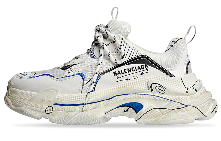 Женские кроссовки Balenciaga Triple S (белые)