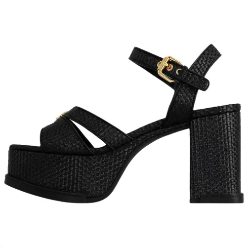 LOUIS VUITTON Maya One Strap Sandals 4.5cm Women's Black