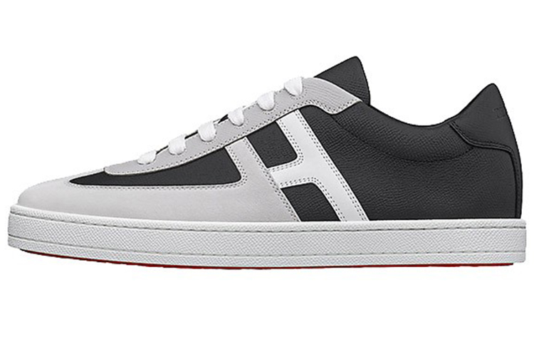 HERMES Boomerang Sports Stylish Skateboarding Shoes Men's Black White
